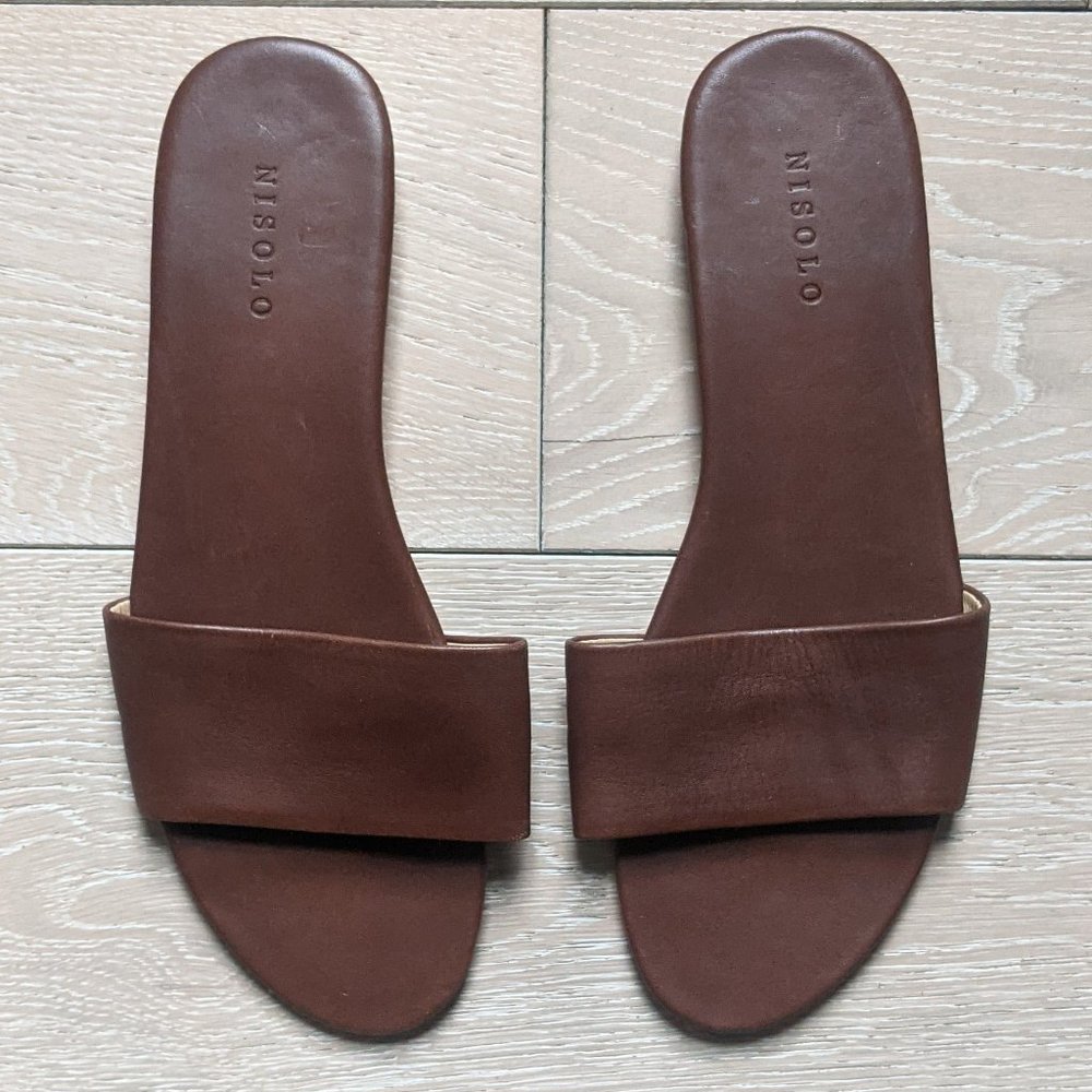 Nisolo 'Isla' Slide Sandal - Cognac